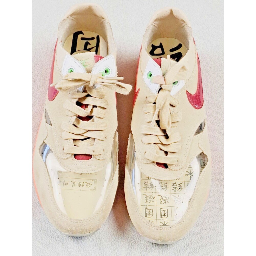 Nike Air Max 1 LX Women’s Sneakers Sail Pink Orange Multicolor Size 10 - Picture 1 of 9